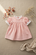 Lilleloom Pink Eyelet Dress Flat Lay