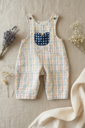 Lilleloom Plaid Overalls Full Flat Lay